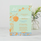 ラブバード造幣局25結婚周年記念パーティー 招待状 (スタンド正面)