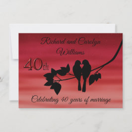 ラブバード40周年記念祝賀会 招待状