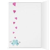 ラブバード – かわいいデジタルウォーターのカラーアートワーク (内側 (左))