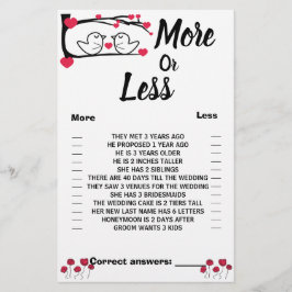 ラブバード もっとかも カップルシャワーゲーム カード