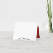 ラブバード カスタム サンクスカード (クランベリー) サンキューカード (裏面)