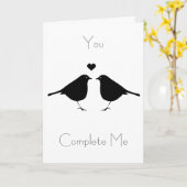 ラブバード カード (黄色い花)