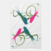 ラブバード キッチンタオル (縦)