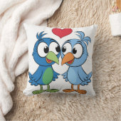 ラブバード クッション (ブランケット)