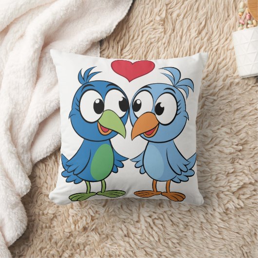 ラブバード クッション (ブランケット)