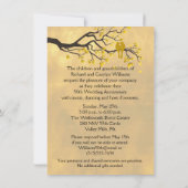 ラブバード ゴールデン アニバーサリー インビテーション (裏面)