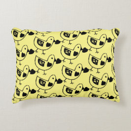 ラブバード&ジャンプジャックデザイン アクセントクッション