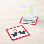 ラブバード スクエアペーパーコースター (インサイチュ)