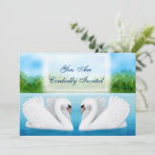 ラブバード スワン ご招待 招待状 (スタンド正面)