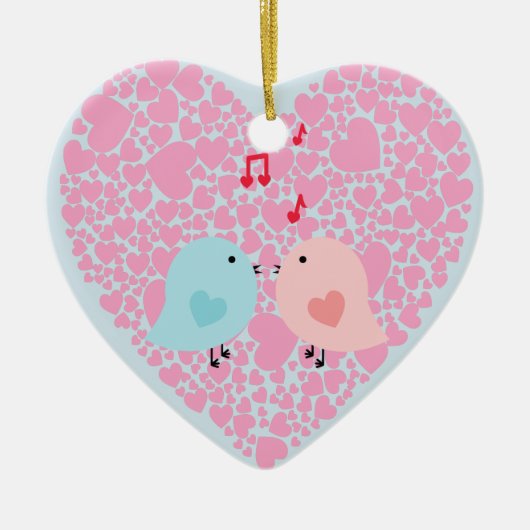 ラブバード セラミックオーナメント (正面)