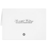 ラブバード、テーブル設定カード (裏面横)