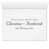 ラブバード、テーブル設定カード (内部横(下))