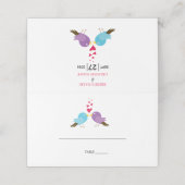 ラブバード&ハート結婚ズ座席表 プレイスカード (外部開封)