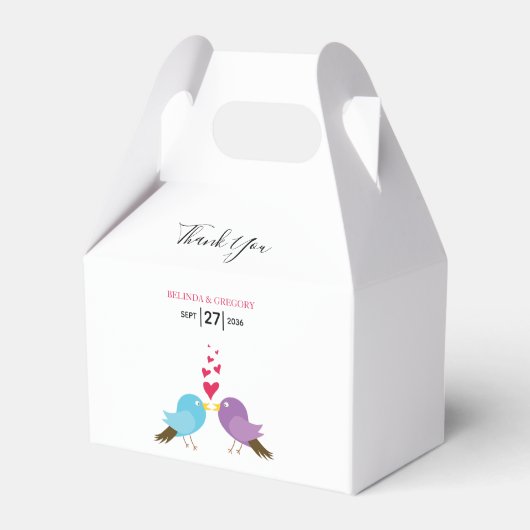 ラブバード&ハート結婚ズ フェイバーボックス (正面サイド)