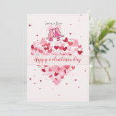 ラブバード ハート カード – ハッピー バレンタイン (スタンド正面)