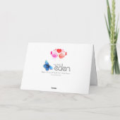 ラブバード ハート 赤 ピンク 1周年 アートカード カード (裏面)