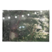 ラブバード+パインツリーナイトお洒落名前をカスタムする 枕カバー (裏面)