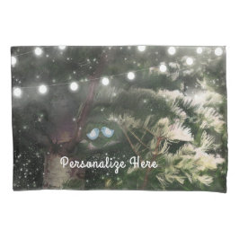 ラブバード+パインツリーナイトお洒落名前をカスタムする 枕カバー