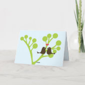 ラブバード（パウダーブルー）サンキュー サンキューカード (裏面)