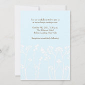 ラブバード（パウダーブルー） 招待状 (裏面)