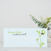 ラブバード（パウダーブルー） 招待状 (スタンド正面)