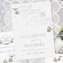 ラブバード・フォイルがデートを救う 箔招待状