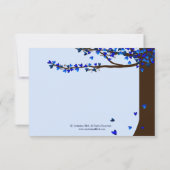 ラブバード フォーリング ハーツ ブルー RSVP (裏面)