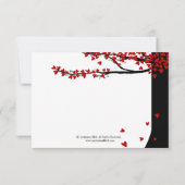 ラブバード フォーリング ハーツ レッド ブラック RSVP (裏面)