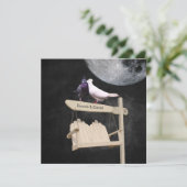 ラブバード フルムーンナイト ウェディング 招待状 (スタンド正面)