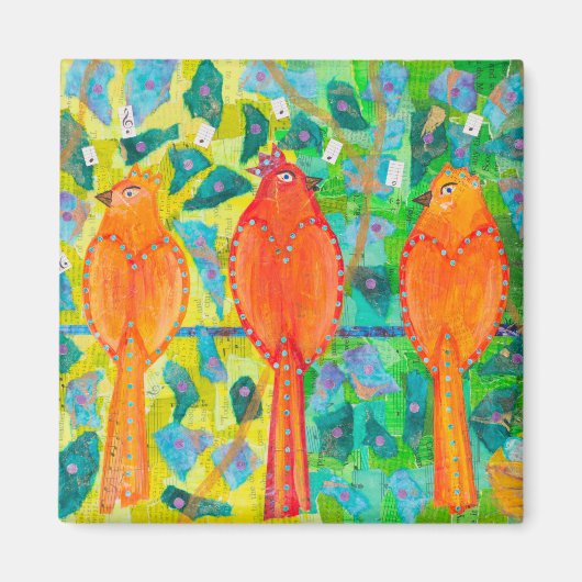 ラブバード マグネット (正面)