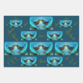 ラブバード – ラッピング紙 ラッピングペーパーシート (正面3)