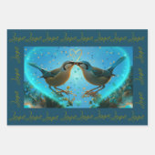 ラブバード – ラッピング紙 ラッピングペーパーシート (正面2)