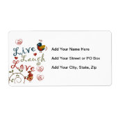 ラブバード ラベル (正面)