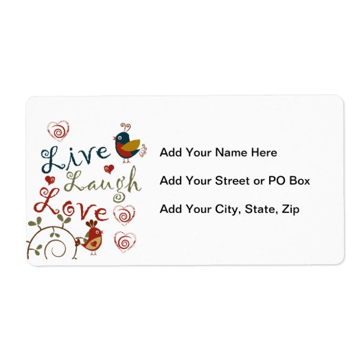 ラブバード ラベル (正面)
