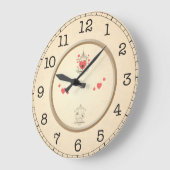 ラブバード ラージ壁時計 (傾斜)