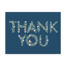 ラブバード＆レターズ サンクスユー ネイビー