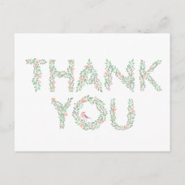 ラブバード＆レターズ サンクスユー ポストカード