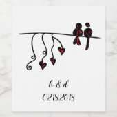 ラブバード ワインラベル (シングルラベル)