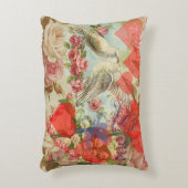 ラブバード ヴィンテージ アンティーク ハート アクセントクッション (正面(垂直))