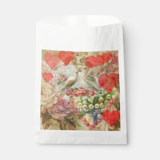 ラブバード ヴィンテージ アンティーク ハート フェイバーバッグ (正面)