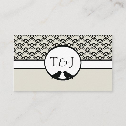 ラブバード 受付 席札 プレイスカード (正面)