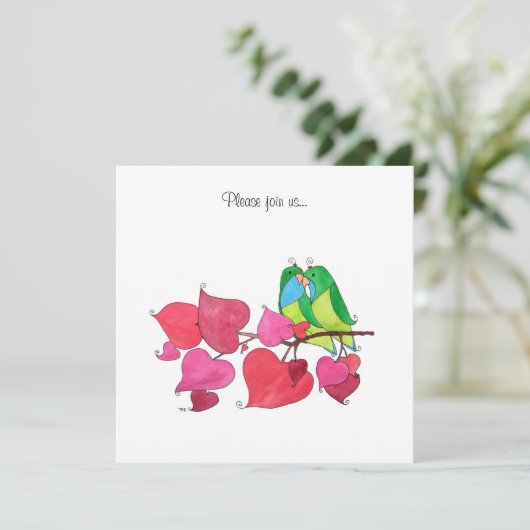 ラブバード 招待状 (スタンド正面)