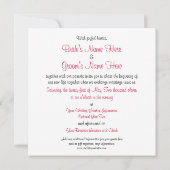 ラブバード 招待状 (裏面)