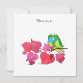 ラブバード 招待状 (正面)