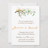 ラブバード 招待状 (正面)