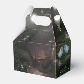 ラブバード+松の木の夜の結婚のカスタム好意 フェイバーボックス (裏面サイド)