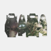 ラブバード+松の木の夜の結婚のカスタム好意 フェイバーボックス (折り畳みなし)