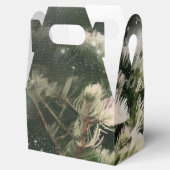 ラブバード+松の木の夜の結婚のカスタム好意 フェイバーボックス (オープン)