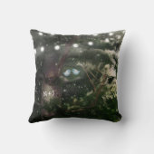 ラブバード+松の木の素朴ナイトライトカスタム クッション (裏面)