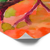 ラブバード、水色 ポスター (角)